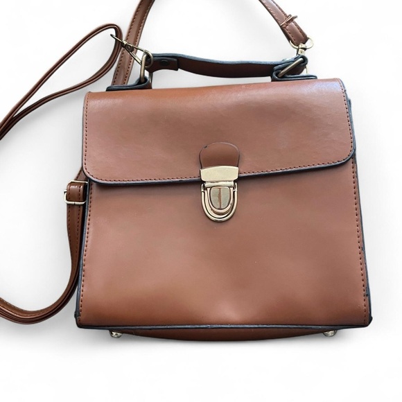 Vegan Leather Retro Handbag - Picture 1 of 6